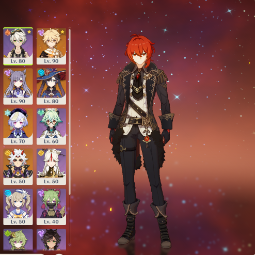 90LVL⭐Keqing(C1)🔥Diluc(C1)⭐Kaedehara Kazuha🔥Mona⭐Qiqi🔥Arataki Itto💜NA💜2 |5 stars*  Weapons💜31 CHARACTERS💜AR. 55💜 0